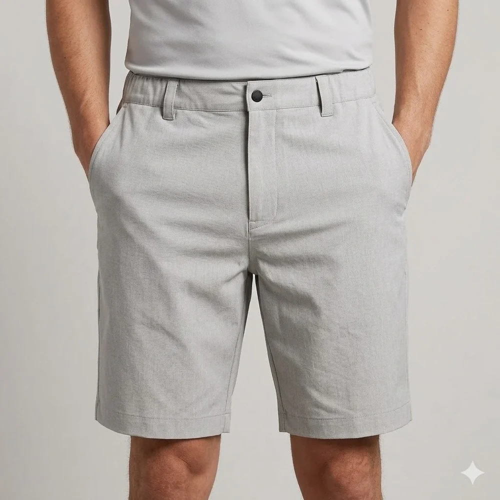 Banana Republic Core Temp Shorts Men's 38 Performance Stretch Grey‎